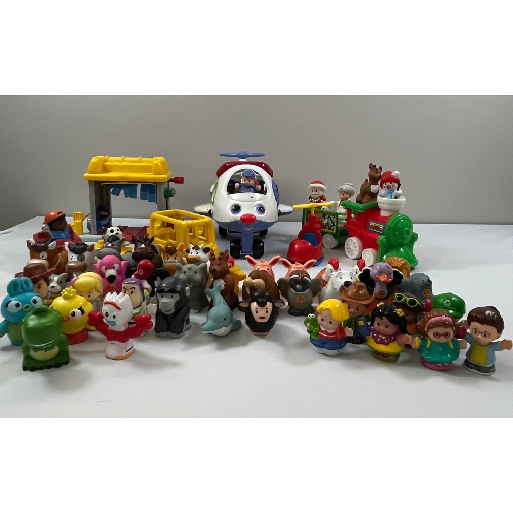 Fisher Price Little People Figures Animals Farm Vehicles Disney Mixed Lot of 52
